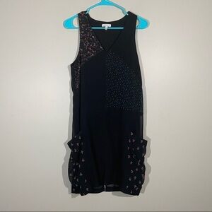 Leith Sleeveless Patchwork Dress With Pockets S